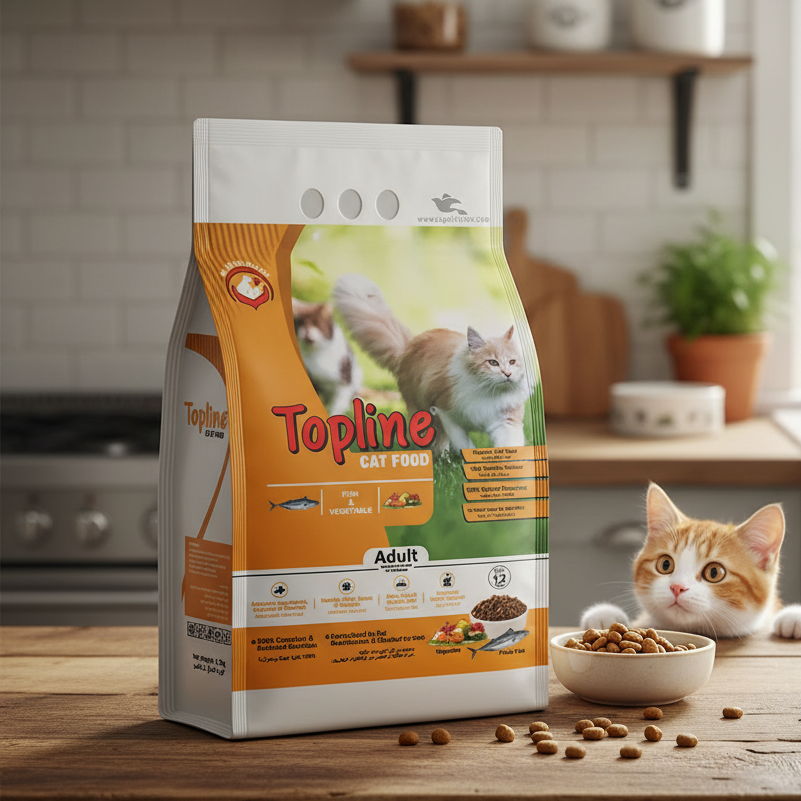 TOPLINE CAT FOOD Fish & Vegetable 1.2KG (ADULT)