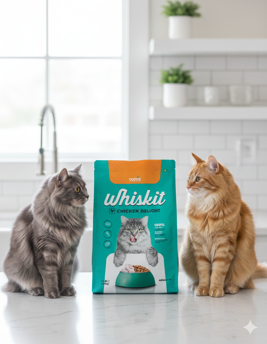 Whiskit Cat Food (Chicken Delight) 1 LB (450 GM) (All Life Stage)