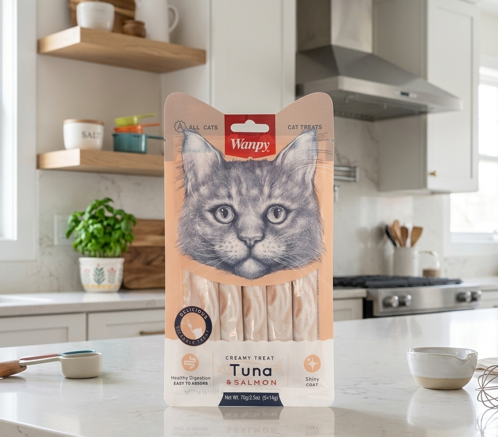 The Wanpy Lickable Creamy Treat ( Tuna And Salmon Flavour)