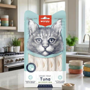 The Wanpy Creamy Lickable Cat Treat (Tuna And Codfish Flavor)