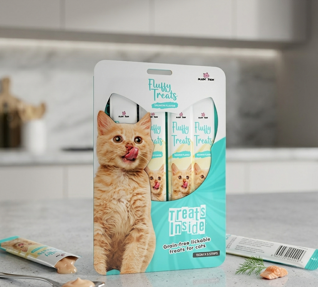 Fluffy Lick-Able Treat (Salmon Flavour)